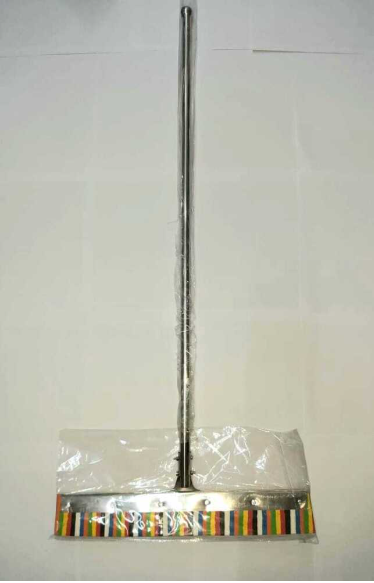 Heavy Long-Handle Stainless Steel Floor Wiper, Available in 12Inch . Ideal for bathrooms, Homes, and Offices. Perfect for Multipurpose Floor Cleaning