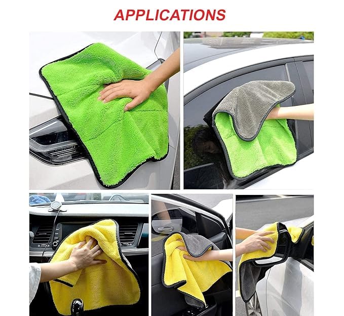 Microfiber Cleaning Cloths Multi-Colour! Highly Absorbent Lint and Streak Free Multi -Purpose Wash Cloth for Kitchen Window Stainless Steel Silverware.