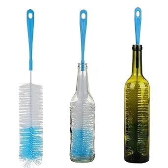 Long Bottle Cleaning Brush of Nylon Extra Long Cleaner for Washing Decanter, Thermos, Water Bottle Brush Washer