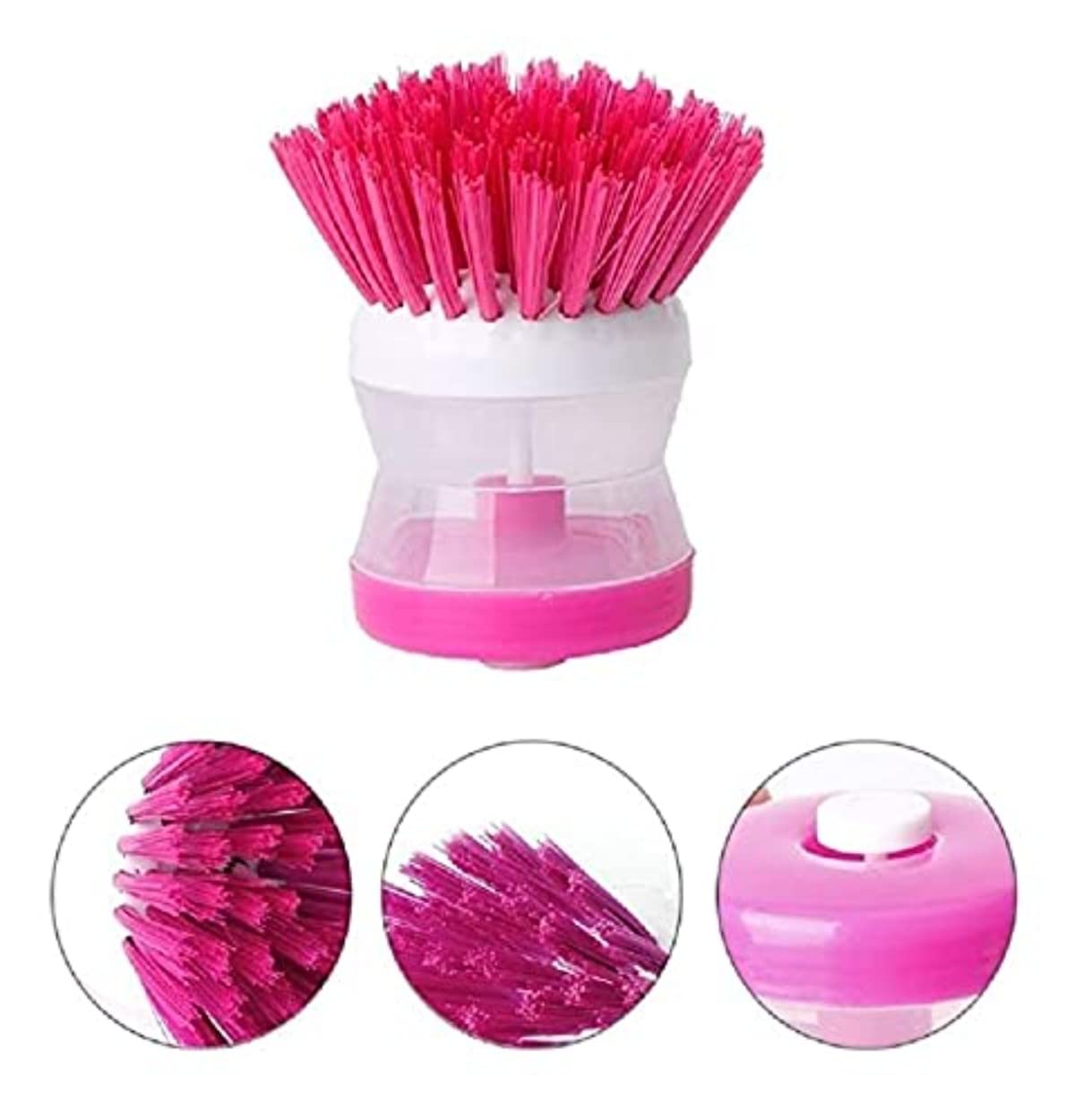 Washbasin Brush | Sink Brush for Kitchen Cleaning   | Multi-Color Plastic Scrub Brush | Dish Washing Brush for Basin & Tiles