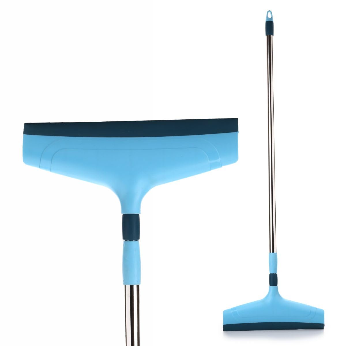 Plastic Floor Squeegee Wiper with Telescopic Handle Durable, Ergonomic, and Efficient Cleaning Solution for Sparkling Floors for Bathroom, Kitchen,