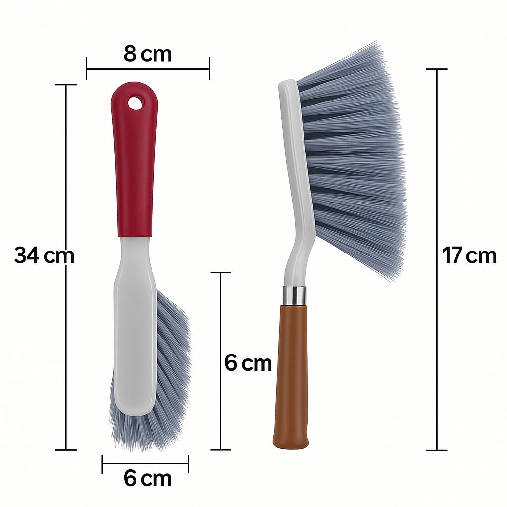 Carpet Brush for Deep Cleaning – Ergonomic Handle & Dense Bristles – Ideal for Carpets, Rugs, Sofas, Car Seats & Floor Mats – Handheld Household Cleaning Brush